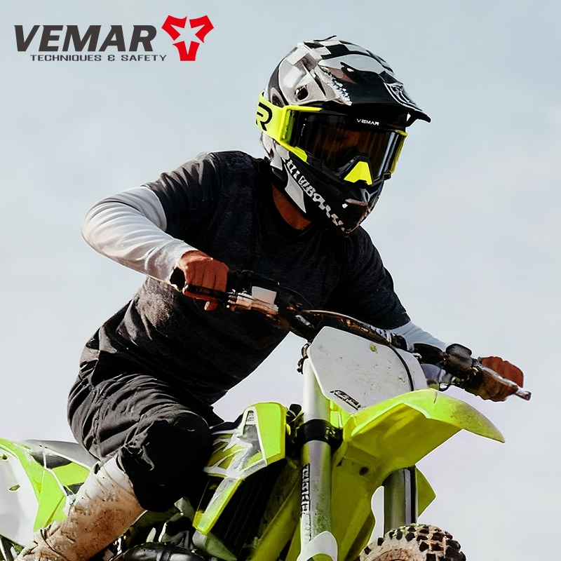 Mountain Biking Helmet Full Face - VEMAR Erkek Kadın Yüksek Kaliteli Motosiklet