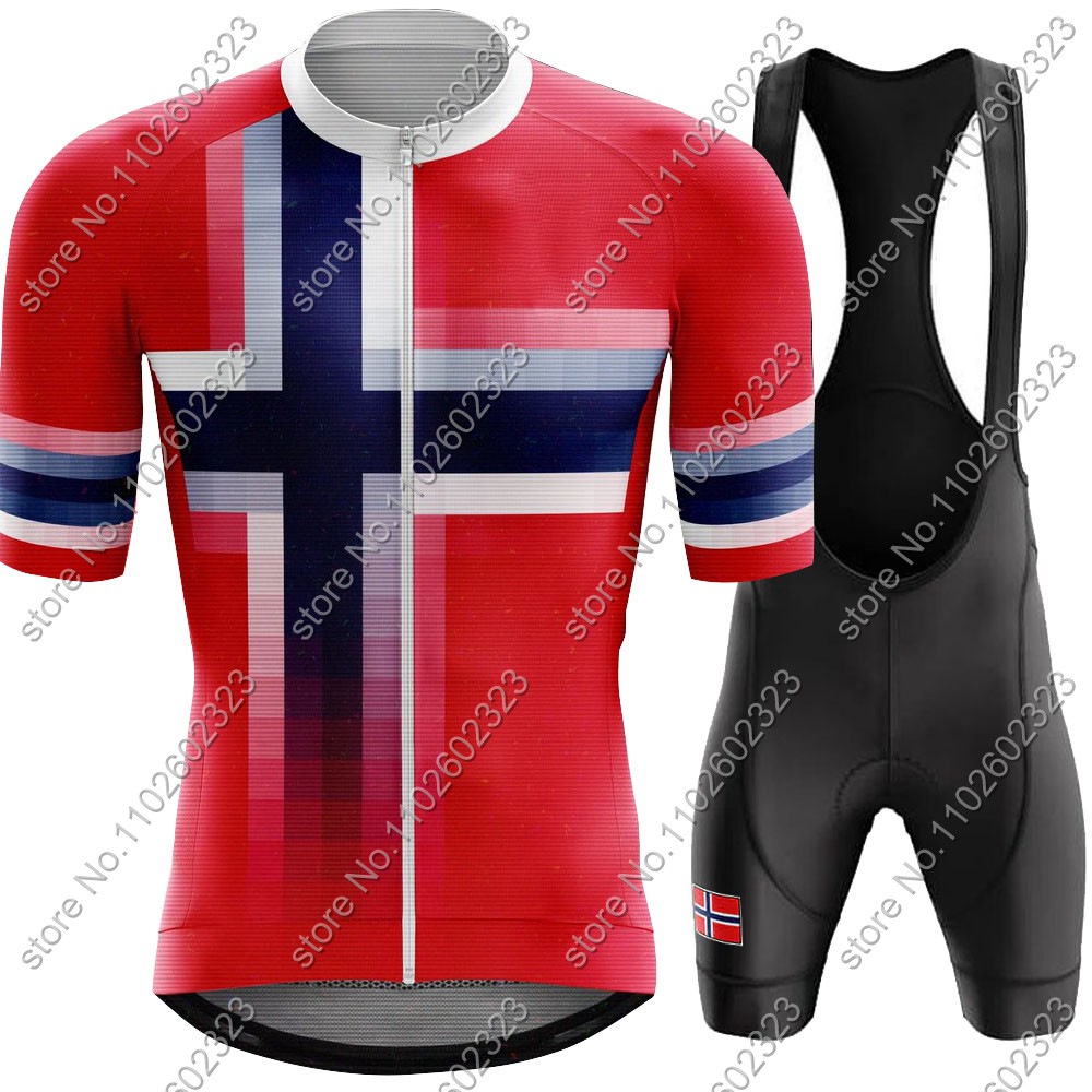 Mountain Biking Jersey - 2024 norveç bisiklet forması milli takım