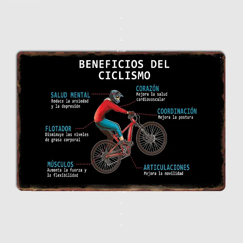BİSİKLET YARARLARI Posteri Dağ - Mountain Biking Benefits incelemesi ve fiyatı