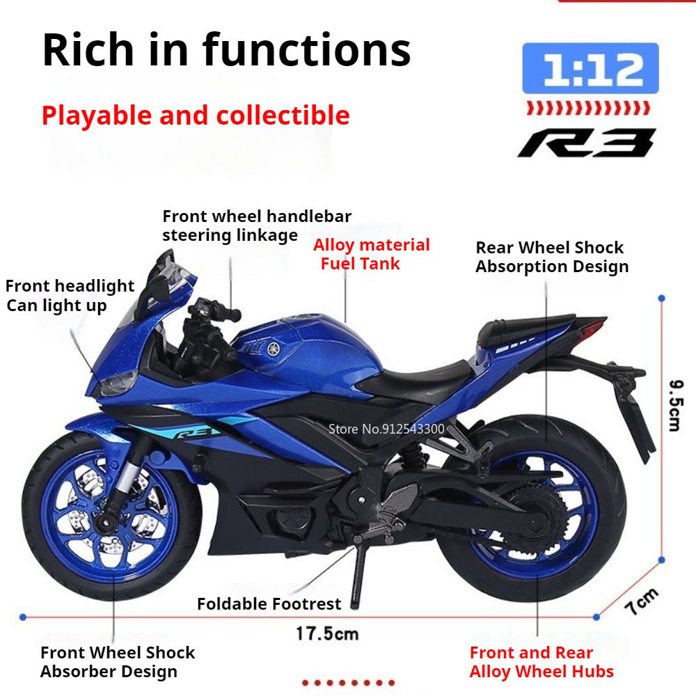 Ölçek 1:12 R3 V-REX Motosiklet - Tire Insert Foam incelemesi ve fiyatı